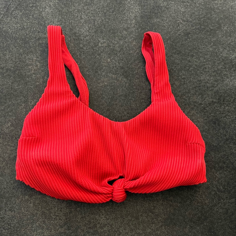 Hollister red bikini top